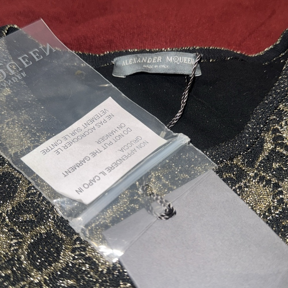 NWT Alexander McQueen Shimmery Sheath Dress - Picture 2 of 4
